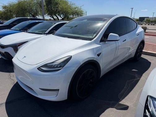 White 2021 Tesla Model Y Long Range Dual Motor All-Wheel Drive