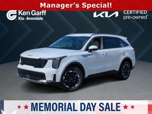 Glacial White Pearl 2025 Kia Sorento S