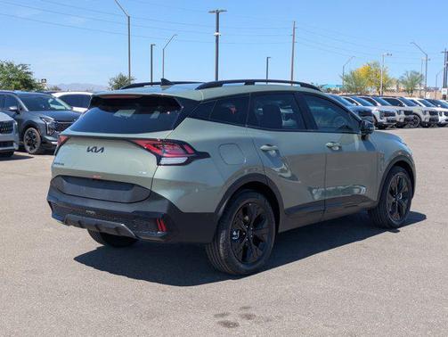 Jungle Green 2025 Kia Sportage Plug-In Hybrid X-Line Prestige