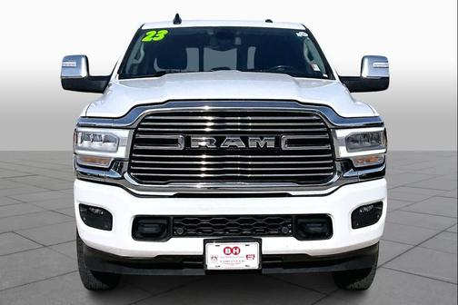 Bright White Clearcoat 2023 RAM 2500 Laramie Crew Cab 4x4 6'4' Box