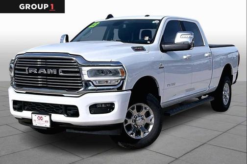 Bright White Clearcoat 2023 RAM 2500 Laramie Crew Cab 4x4 6'4' Box