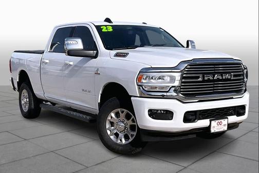 Bright White Clearcoat 2023 RAM 2500 Laramie Crew Cab 4x4 6'4' Box