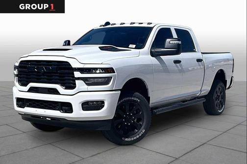Bright White Clearcoat 2026 RAM 2500 Black Express Crew Cab 4x4 6'4' Box