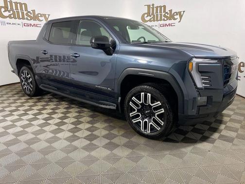 Deep Ocean Metallic 2026 GMC Sierra EV Standard Range Elevation