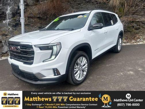 Summit White 2024 GMC Acadia AWD Elevation