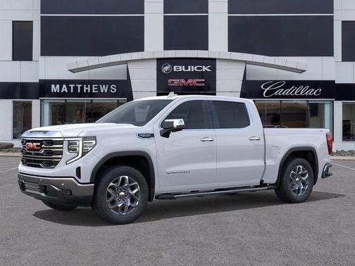 Glacier White Tricoat 2026 GMC Sierra 1500 SLT