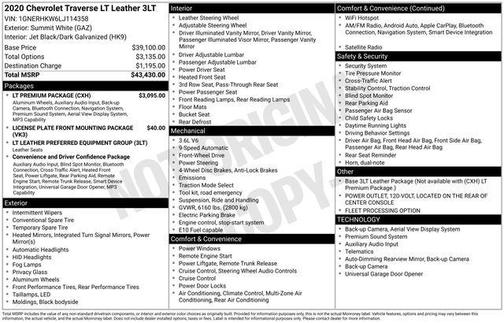 2020 Chevrolet Traverse LT Leather