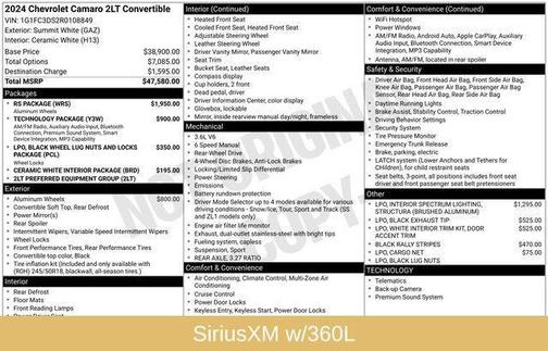 2024 Chevrolet Camaro 2LT