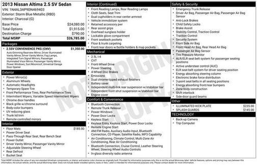 2013 Nissan Altima 2.5 SV