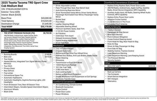 Bronze Oxide 2025 Toyota Tacoma TRD Sport