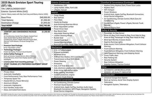 2025 Buick Envision Sport Touring AWD