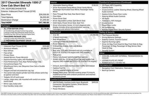 2017 Chevrolet Silverado 1500 1LT