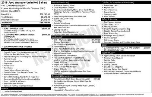 2018 Jeep Wrangler Unlimited Sahara