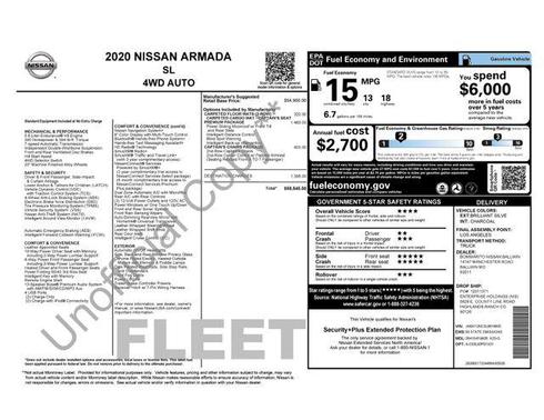 2020 Nissan Armada SL 4WD