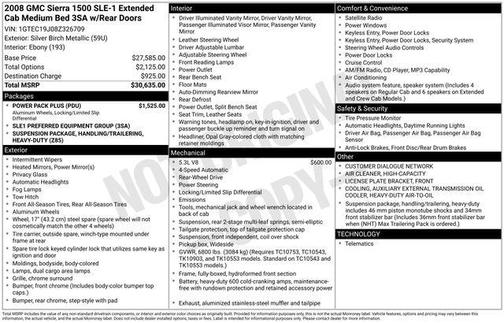 Silver Birch Metallic 2008 GMC Sierra 1500 SLE1 Extended Cab