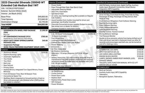2025 Chevrolet Silverado 2500 WT