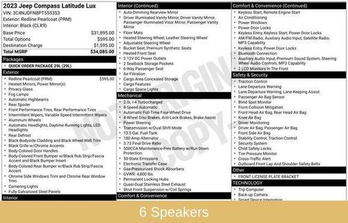 2023 Jeep Compass Latitude Lux