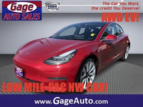 Red Multi-Coat 2018 Tesla Model 3 Standard