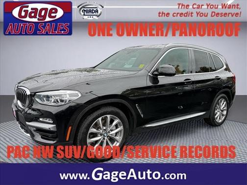 Black Sapphire Metallic 2019 BMW X3 xDrive30i
