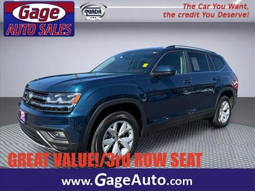 Tourmaline Blue Metallic 2019 Volkswagen Atlas 3.6L SE w/Technology