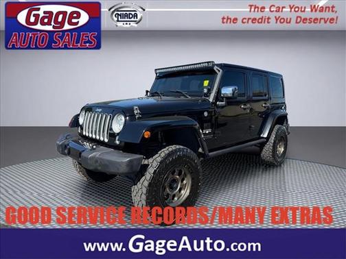 Black Clearcoat 2017 Jeep Wrangler Unlimited Sahara