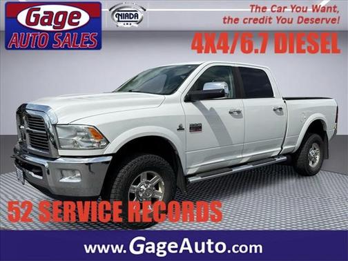 Bright White Clear Coat/Light Graystone Pearl Coat 2011 Dodge Ram 3500 Laramie