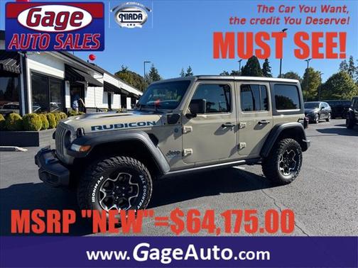 2022 Jeep Wrangler Unlimited 4xe Rubicon