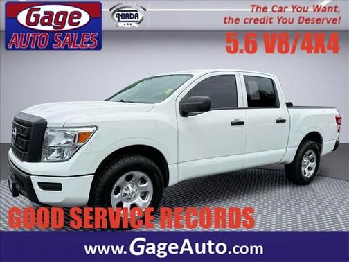Glacier White 2022 Nissan Titan S