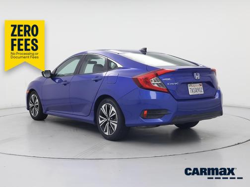 Blue 2017 Honda Civic EX-T