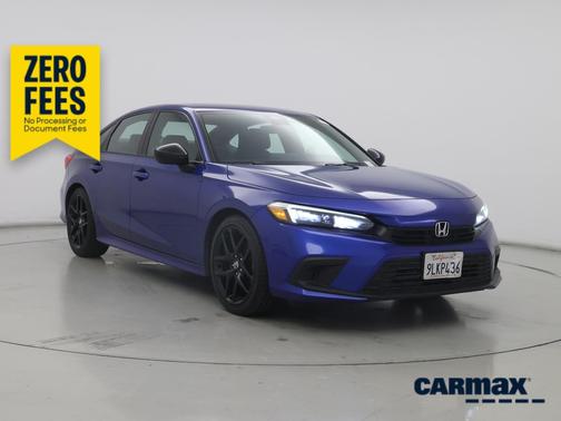 Blue 2024 Honda Civic Sport
