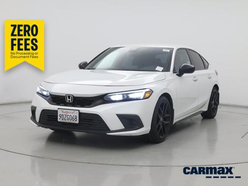 White 2022 Honda Civic Sport