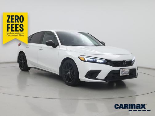 White 2022 Honda Civic Sport