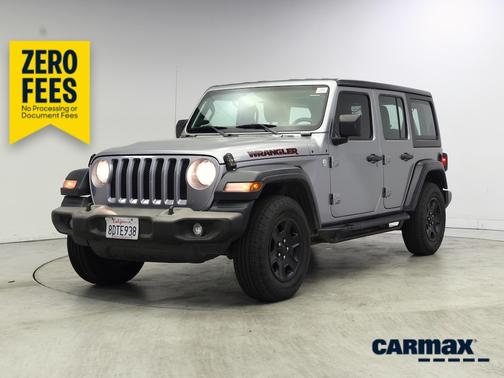 Silver 2018 Jeep Wrangler Unlimited Sport