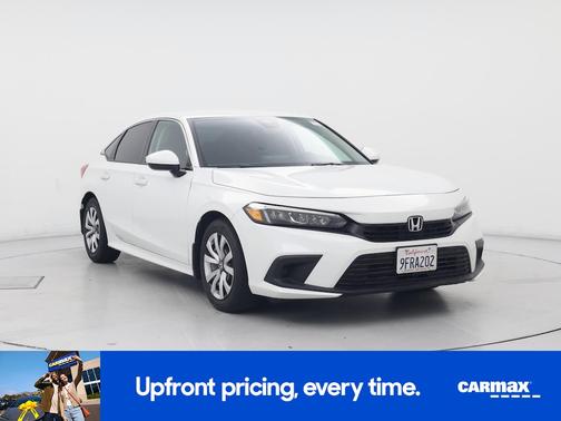 White 2023 Honda Civic LX