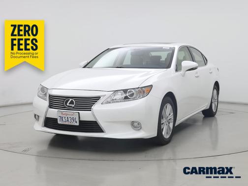 White 2015 Lexus ES 350