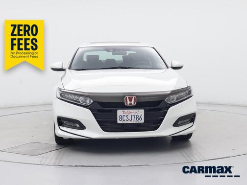 White 2018 Honda Accord Sport