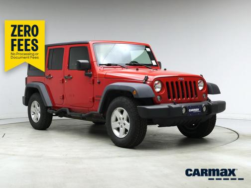 Red 2015 Jeep Wrangler Unlimited Sport