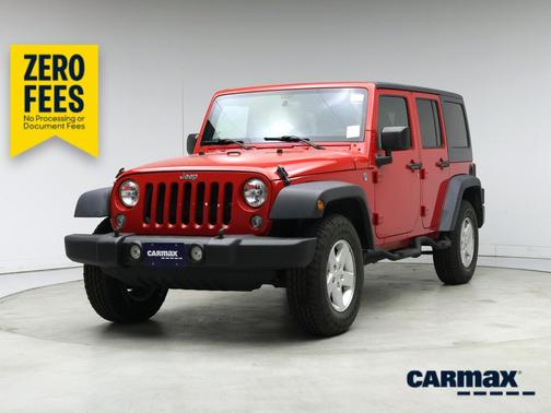 Red 2015 Jeep Wrangler Unlimited Sport