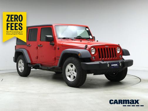 Red 2015 Jeep Wrangler Unlimited Sport