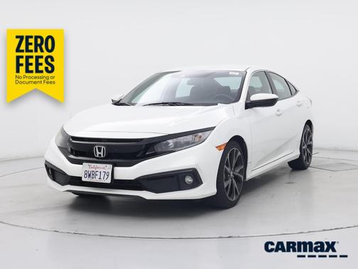 White 2021 Honda Civic Sport