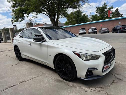 Majestic White 2018 INFINITI Q50 3.0t Sport