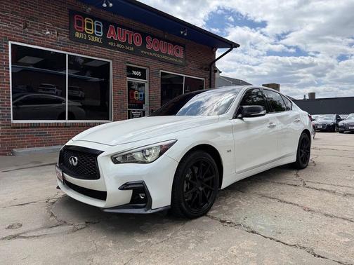 Majestic White 2018 INFINITI Q50 3.0t Sport