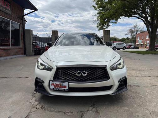 Majestic White 2018 INFINITI Q50 3.0t Sport