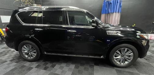 Black 2020 INFINITI QX80 Luxe