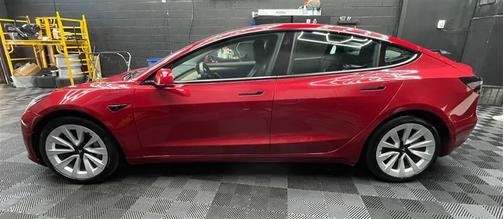 Red 2022 Tesla Model 3 Base