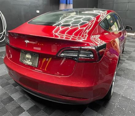 Red 2022 Tesla Model 3 Base