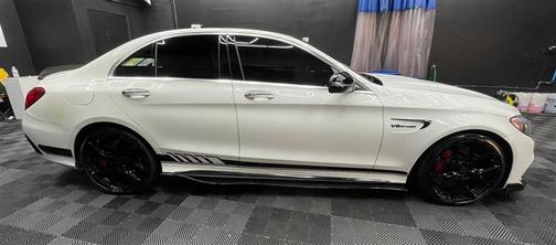 White 2016 Mercedes-Benz AMG C AMG C 63 S