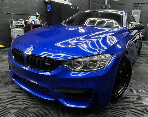 Blue 2015 BMW M4 Base