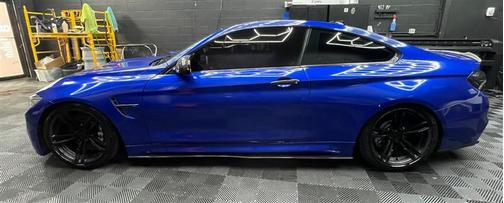 Blue 2015 BMW M4 Base
