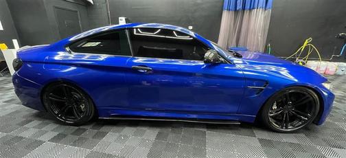 Blue 2015 BMW M4 Base